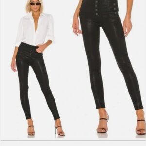 J Brand Black High-Waisted Skinny Jeans
